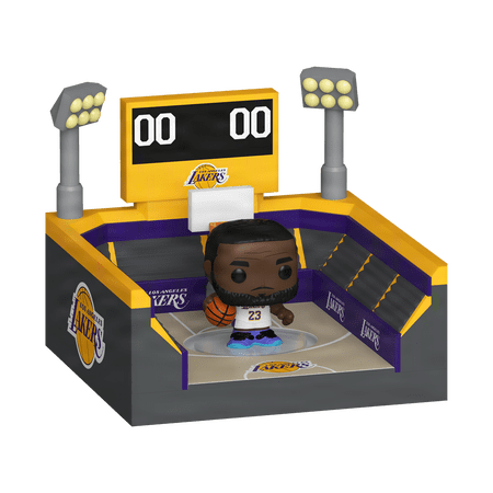 Funko Bitty POP Town: NBA Arena- Lakers with LeBron James, Vinyl Collectible