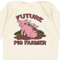 thumbnail image 4 of Inktastic Future Pig Farmer with Cute Pig Family Boys or Girls Long Sleeve Baby Bodysuit, 4 of 5