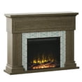thumbnail image 2 of Twin Star Home Wall Mantel Electric Fireplace with Reversible Surround in Hooper Oak, 2 of 11