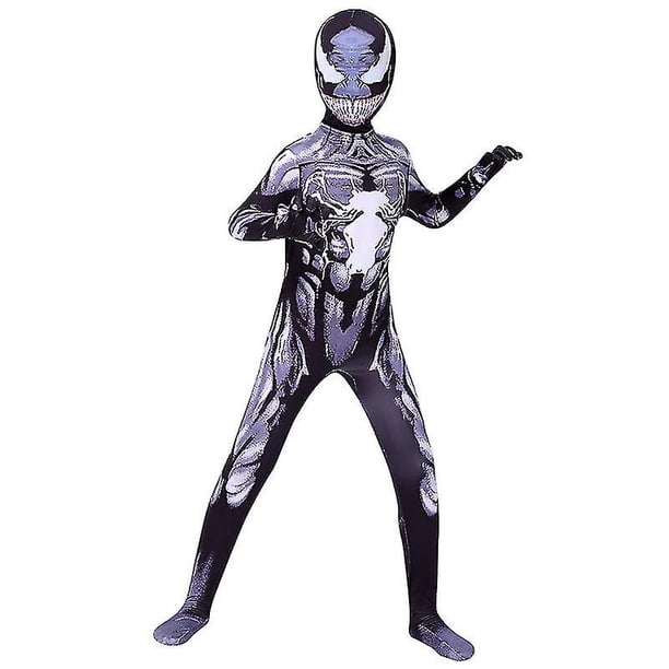 Superhero Venom Carnage Spider-man Kids Boys Halloween Cosplay Costume Jumpsuit zhangyuxiang LED