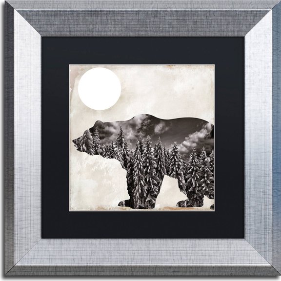 Trademark Fine Art "Going Wild VI" Canvas Art by Color Bakery, Black Matte, Silver Frame