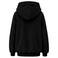 thumbnail image 5 of Pet Pouch Hoodie for Women Dog Carrier Sweatshirt Small Pet Carrier Hoodie Button Neck Large Pet Pouch Long Sleeve Fleece Pullover Oversized Casual Solid Color with Kangaroo Pocket, 5 of 5