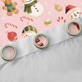 thumbnail image 4 of Homewish Cute Gingerbread Man Curtains Pack of 2 (42x84 Each),Kawaii Christmas Snowman Curtains Blackout,Xmas Candy Cane Bedroom Curtains For Girl Kids,Microfiber Bedroom Decor, 4 of 6