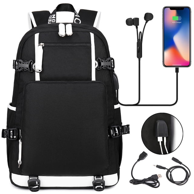 Student School Bag, With USB Charging Port, Laptop Backpack, Ultra-light Travel Bag, Unisex-SinKeeU