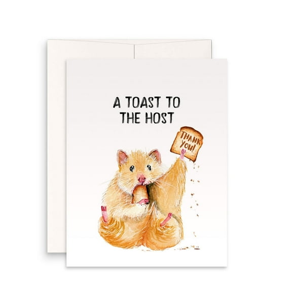 A Toast to the Host Thank You Card