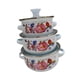 thumbnail image 5 of 3x Ollas esmaltadas con tapa Olla honda para sopa Utensilios de cocina antiadherentes Utensilios de cocina esmaltados A, 5 of 9