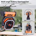thumbnail image 3 of Ventilador de camping TDLOL de 20000 mAh con linterna LED, temporizador de 8 horas y 270°, 3 of 8