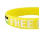 thumbnail image 4 of Pulsera Palestina Libre Silicona Goma () Amarillo, 4 of 5