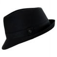 thumbnail image 3 of Cotton Trilby Fedora Hat - XXL - Black, 3 of 4