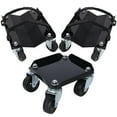 thumbnail image 2 of Snowmobile Dolly Heavy Duty Carries up to 1500lbs V-Slide with 2.5" Swivel Casters Rubber Pad Protecting Skis and 2 Pairs of Heavy Duty Straps Firmly Attaching on Skis,black color,, 2 of 16