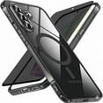 thumbnail image 1 of for Samsung A36 Case, Magnetic Galaxy A56 Case with Screen Protector, Slim Fit Translucent Matte Back Shockproof Phone Cover Compatible with (Black), 1 of 5