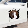 thumbnail image 4 of Funny Crack Car Sticker, 4Pcs 3D Cute Multiple Styles Horse Stickers for Cars Funny Animal Car Window Sticker, 4 of 5