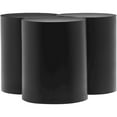 thumbnail image 4 of Meridian Furniture Dimple 3 Piece Black Iron Metal Coffee Table, 4 of 4