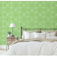 thumbnail image 5 of S4Sassy Self-Stick Decorative Boho Wallpaper, Dot Geometric Print Wall Paper, Textured Vinyl Waterproof Contact Paper, Green, 25"X 60" Removable Renter Friendly Walls Covering For Bedroom, 5 of 8