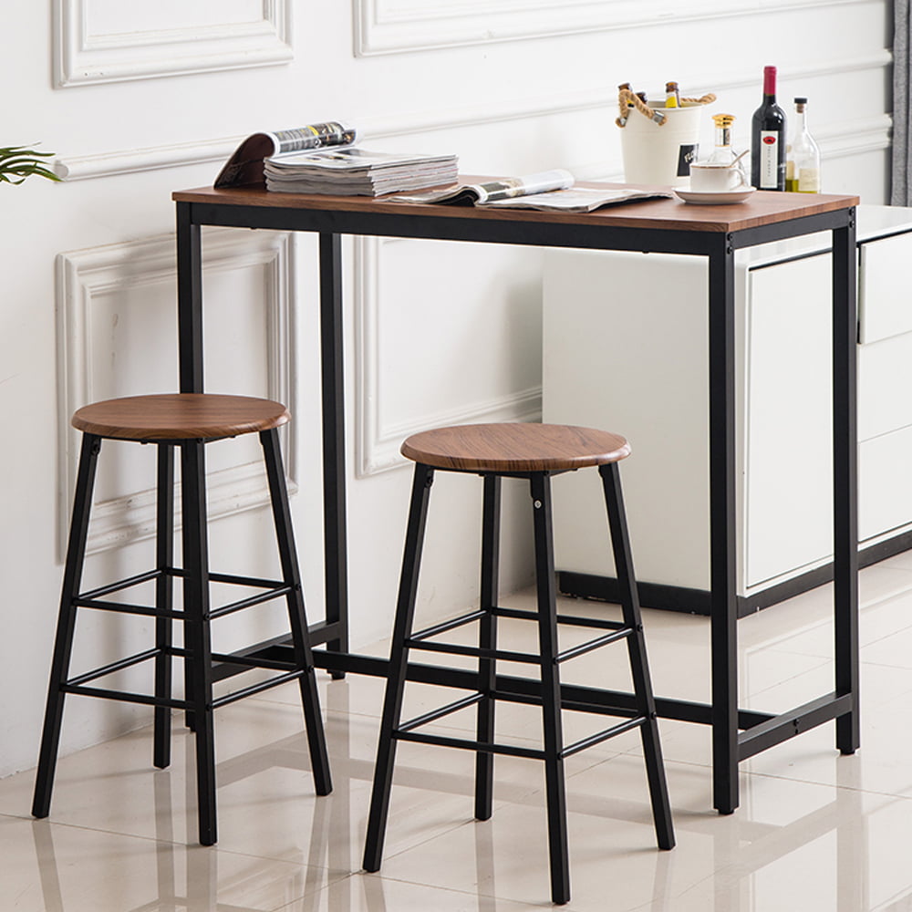 Bar Stools Light Brown Counter Height, How Much Space For Two Bar Stools