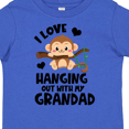 thumbnail image 4 of Inktastic Monkey I Love Hanging out with My Grandad Boys or Girls Toddler T-Shirt, 4 of 5