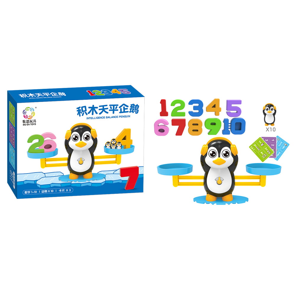 Educational Kids Learning recuento Toys Math match game balance scale Toys #os 