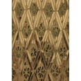 thumbnail image 1 of Ahgly Company Machine Washable Indoor Rectangle Transitional Dark Bronze Brown Area Rugs, 4' x 6', 1 of 7