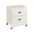 thumbnail image 2 of Camaflexi Baja Wood 2 Drawer Nightstand with Metal Pulls, Shabby White, 2 of 7