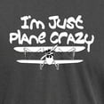 thumbnail image 3 of CafePress - Funny Plane Crazy Airplane Pilot Design T Shirt - Mens Comfort Colors Shirt, 3 of 5
