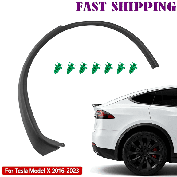 For 2016-2021 Tesla Model X Rear Fender Wheel Flare Molding Trim Passenger Side