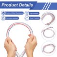 thumbnail image 3 of Water Pipe Line Tubing, 5/8" ID. x 13/16" OD. 10 ft Wire Vinyl Tube with 2 Clamps, 3 of 6