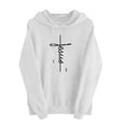 thumbnail image 2 of Nmnitkp Hoodies for Women Easter print Fall Fashion Outfits Solid Oversized Pullover Sweatshirts Clothes with Pockets White,2XL, 2 of 4