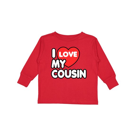 Inktastic I Love My Cousin Boys or Girls Long Sleeve Toddler T-Shirt