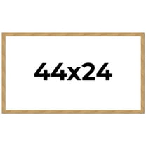 44x24 Frame Beige Real Wood Picture Frame Width 1.25 inches | Interior Frame Depth 0.5 inches |
