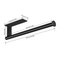 thumbnail image 4 of Soporte Para Toals De Papel Montaje En Pared Autoadhesivo Bajo Gabinete Rack Negro Sunnimix Sujetador de papel, 4 of 8