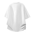 thumbnail image 5 of DeHolifer Men's Swim Shirts Rash Guard Solid Color Short Sleeve Breathable Tees Tops Fishing Tops for Surfing White 5XL, 5 of 8