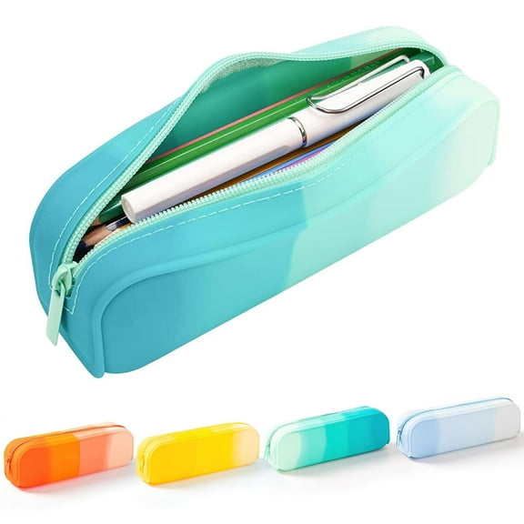 Lakecy 4Pcs Kids Pencil Cases for School Back, Large Pencil Case Pouch,Extra Big Pencil Bag, Waterproof Zipper Pencil Pouch Pencil Bags for Kids School Supplies, 8.07"x1.97"x2.6"