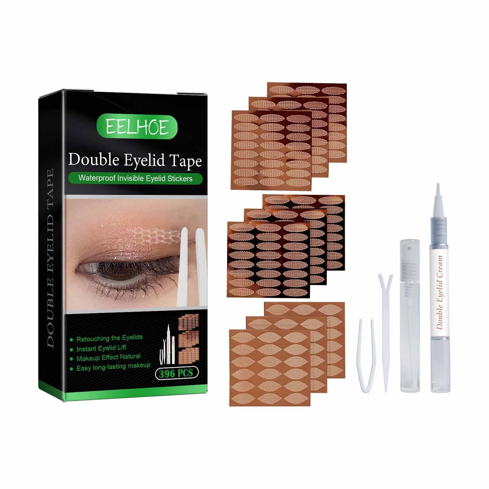JT Beauty Store 396 Piece Set Of Eyelid Tape, Eyelid Strip, Doublesided Eyelid Tape, Invisible