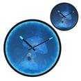 thumbnail image 2 of Indoor 12' Voice-Activated Luminous Decoration Wall Clock With LED Night Light under The Jellyfish, 2 of 8