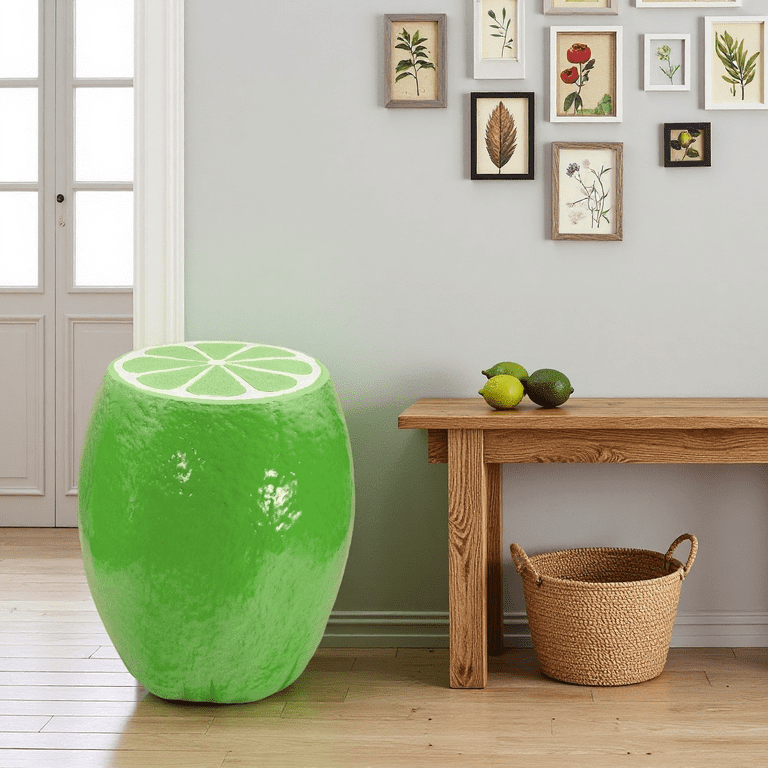 Green Lemon Fruit Stool, 14