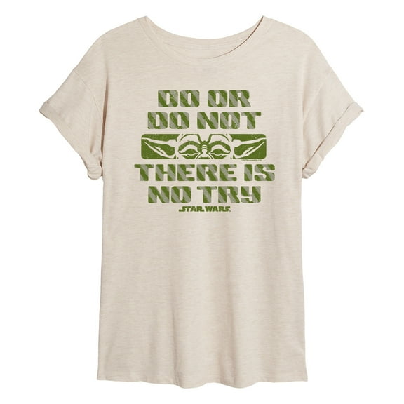 Star Wars - Yoda Do Or Do Not - Women's Oversized Tee