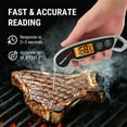 thumbnail image 2 of ThermoPro Termómetro Digital para Carne, Resistente Al Agua, con Modo de Calibración, Función de Bloqueo y Retroiluminación LCD para Asar, Freír y Cocinar - TP613W, 2 of 5