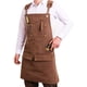 thumbnail image 1 of Delantal de bricolaje con portaherramientas multibolsillo Delantal de trabajo de lona encerada, delantal unisex resistente al agua y a la cera, ideal para ingenieros, carpinteros, artesanos y, 1 of 5