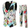 thumbnail image 2 of Mikilon Men's Valentine's Day Suit Vest + Suit Pants Two-piece Suit, 2 of 9