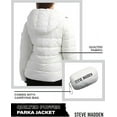thumbnail image 4 of Steve Madden Women Winter Jacket - Packable Quilted Puffer Parka Coat Hooded Jacket for Women, S-XL, 4 of 7