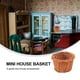 thumbnail image 5 of 1 unidad de cesta trenzada a escala 1/12 para mini casa, modelo de contenedor de alimentos, accesorios de mobiliario para mini casa (sin asa, color marrón)., 5 of 8