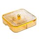 thumbnail image 2 of Bandeja para servir dividida, contenedor de alimentos, bandeja de exhibición de refrigerios, caja de refrigerios portátil para Amarillo, 2 of 9