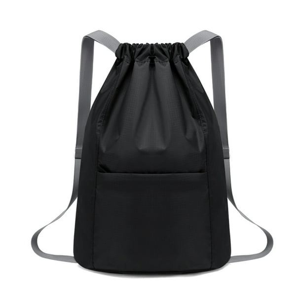 Mochila Saco Cremallera portatil Cordon Mochilas Tela Oxford para Yoga Fitness