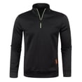 thumbnail image 1 of Men's Half Zip Pullover Without Hood Men for Solid Work Jumper Oversize Winter Sports Work Jumper Sweater Men, 1 of 4