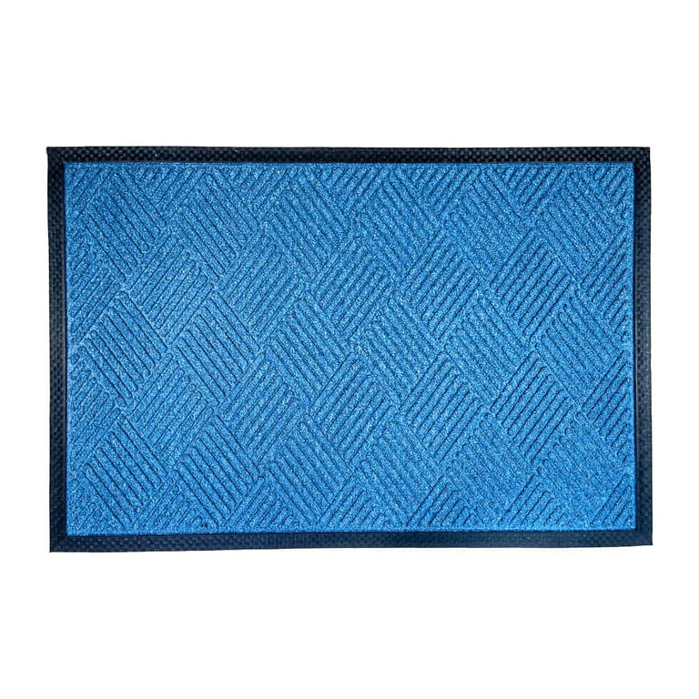  Heavy Duty Durable All Weather Indoor/Outdoor Non Slip Entrance  Mat Rugs and Runners for Office Business Building Home Garage Front Door  (5' x 8', Blue) : Patio, Lawn & Garden