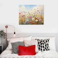 thumbnail image 5 of Acheng Wildflower Canvas Wall Art Colorful Floral Painting Wildflower Botanical Wall Art for Living Room Watercolor Floral Poster Colorful Botanical Artwork Wildflower Watercolor Prints 20x16in, 5 of 6