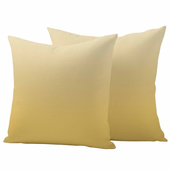 Orange Yellow Ombre Outdoor Pillow Covers 16"x16" Set of 2,Waterproof Throw Pillow Covers for Patio Furniture,Modern Abstract Art Gradient Aesthetics Decorative Cushion Pillowcases for Garden Sofa
