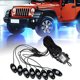 thumbnail image 1 of Gwong Autos 8 vainas LED luces de roca modificadas Cambio de color modificado Bluetooth-Compatible con Bluetooth Bluetooth RGB Lights Kit para vehículos Gwong 24017162, 1 of 6