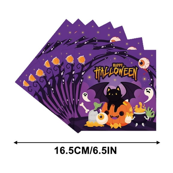 EUDIDV Halloween Party Tableware Set Disposable Scary Party Tablecloth Halloween Theme Party Halloween Dinnerware Halloween Dish Delight