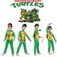thumbnail image 2 of Disfraz de Tortugas Ninja Mutantes para niños, disfraz de TMNT, fiesta de cumpleaños, Halloween, actuación, vicio, Donatello Fivean unisex, 2 of 2